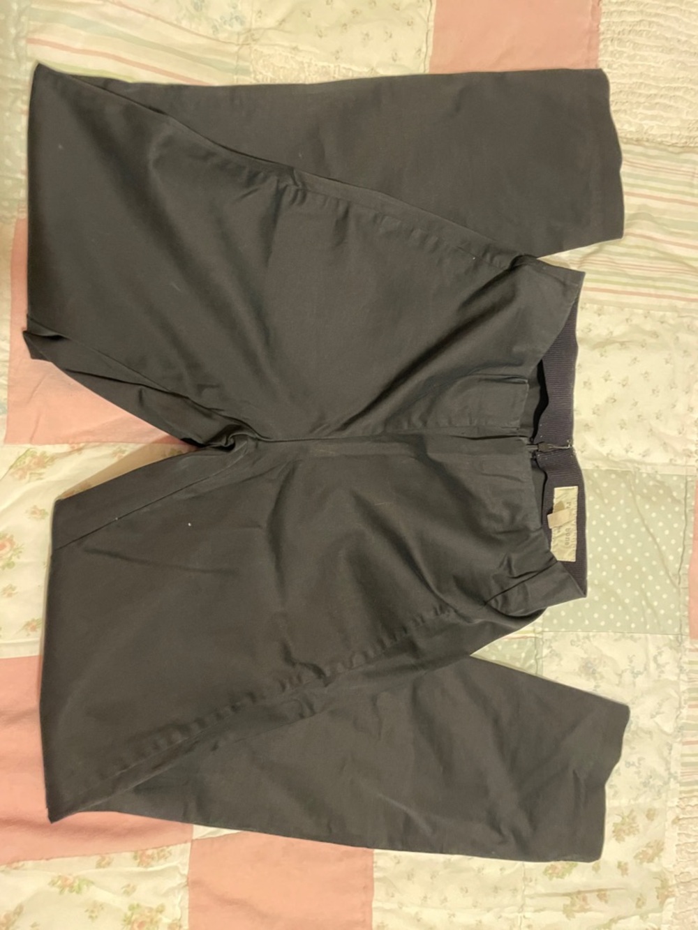 rag & bone Black Ribbed Waistband  Dress Pants